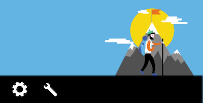 exemple complet d’image décorative et d’icône informative